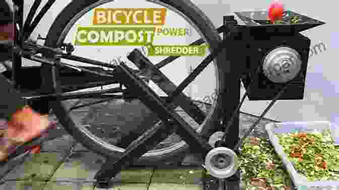 A Bike Powered Compost Machine, With A Person Pedaling A Bicycle To Turn The Compost. Adventures In Urban Bike Farming