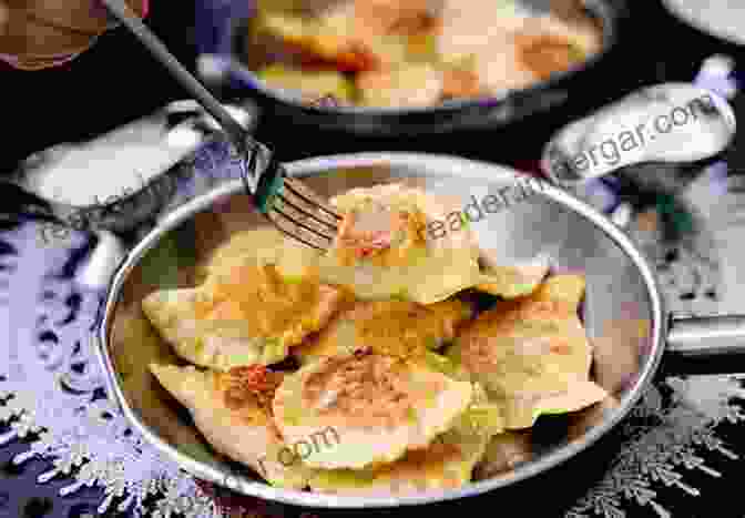 A Close Up Image Of Freshly Made Pierogi, Polish Dumplings Filled With A Variety Of Fillings, Arranged On A Wooden Board. Polish Recipes: 50 Amazing Dishes From A Real Polish Grandma