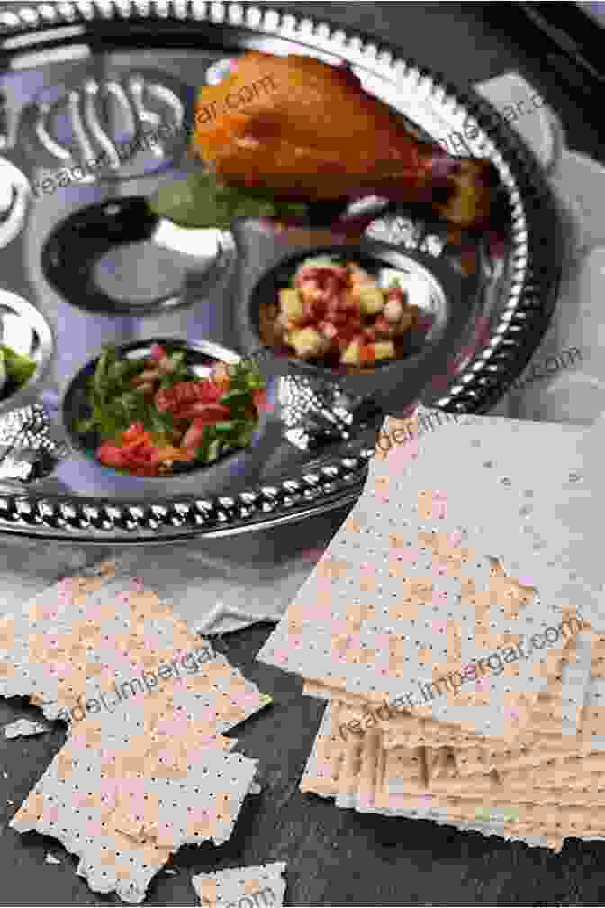 A Close Up Of A Seder Plate With Traditional Passover Foods, Such As Matzah, Horseradish, And A Lamb Shank Passover Recipes For Party: Kosher For Passover Recipes: Recipes For Kosher For Passover