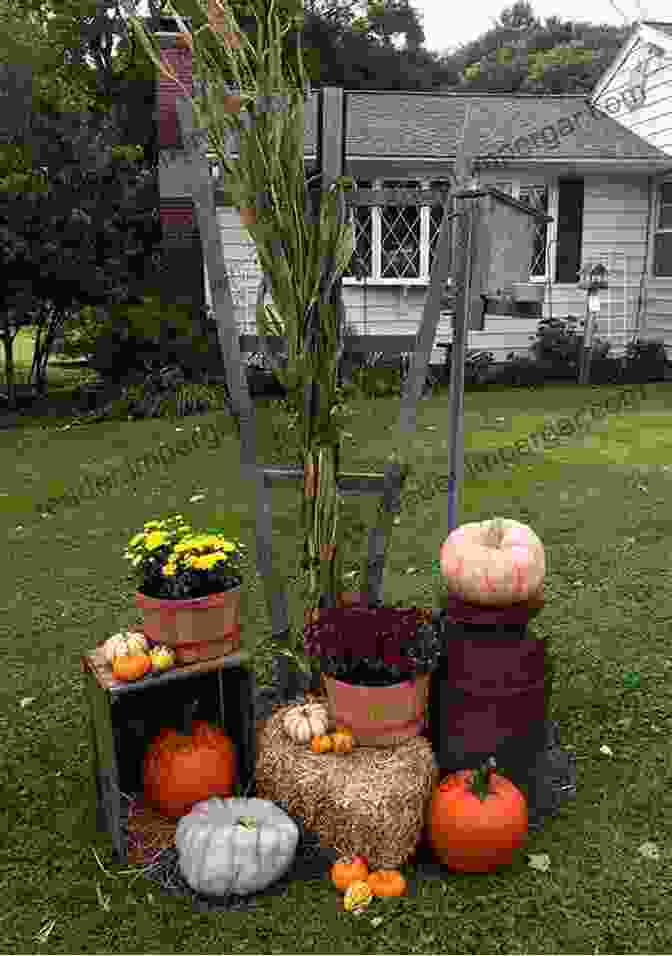 A Display Of Autumn Festival Crafts, Including Cornstalks, Pumpkins, And Lanterns Celebrating Autumn Equinox: Customs Crafts Recipes Rituals For Harvest Sukkot Mid Autumn Moon Michaelmas Eleusinian Mysteries Other Autumn Holidays (Celebrating The Seasonal Holidays 3)