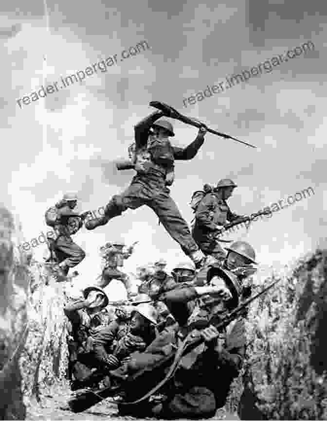 A Group Of U.S. Soldiers Charging Into Battle During World War II The US Army Of World War I (Men At Arms 386)