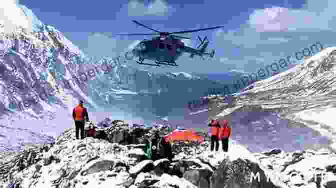 A Helicopter Rescuing A Hiker From A Mountain Helicopter Rescue W Dorschner