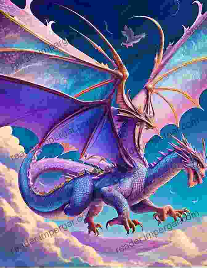 A Majestic Dragon Soaring Through The Sky, Its Scales Shimmering In Vibrant Hues. A Z Of Monsters And Mythical Creatures