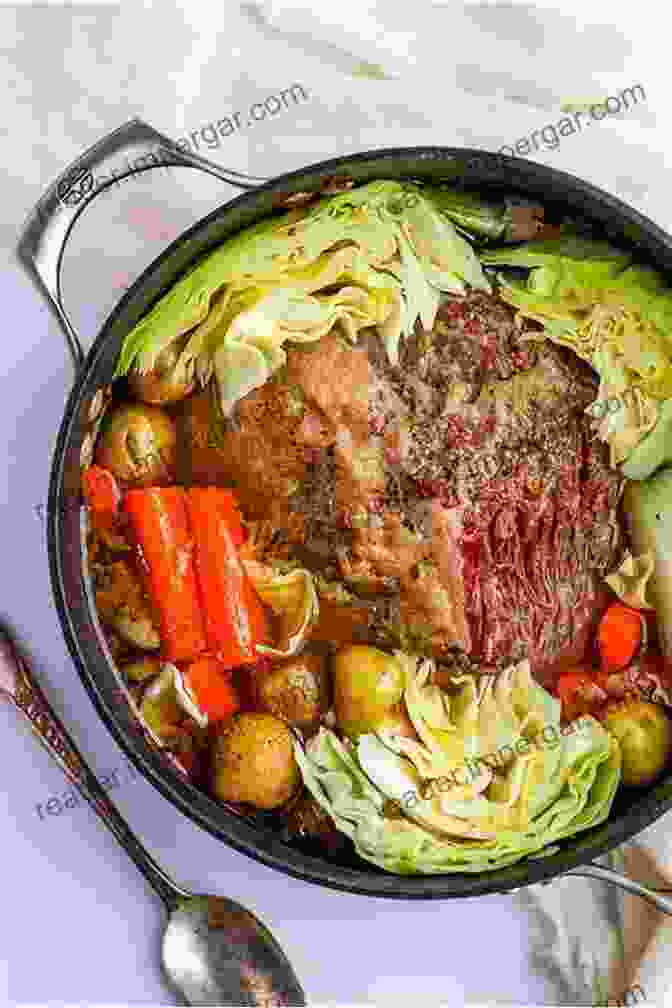 A Traditional Irish Dish Of Corned Beef And Cabbage Irish Cookbook: Cooking Recipes To Do On St Patrick S Day: Irish Cuisine