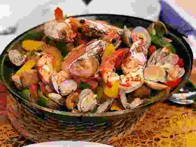 A Vibrant Spread Of Traditional Portuguese Dishes, Including Seafood, Meats, And Pastries Great Recipes From Portugal: Bring The Rich Flavors Of Portugal In Your Kitchen: Cooking Methods Used In Portugal