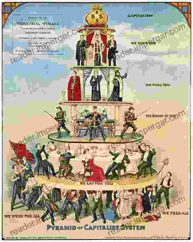 An Illustration Depicting The Class Struggle In Capitalist Society, With Workers On One Side And Capitalists On The Other. Marx: Towards The Centre Of Possibility