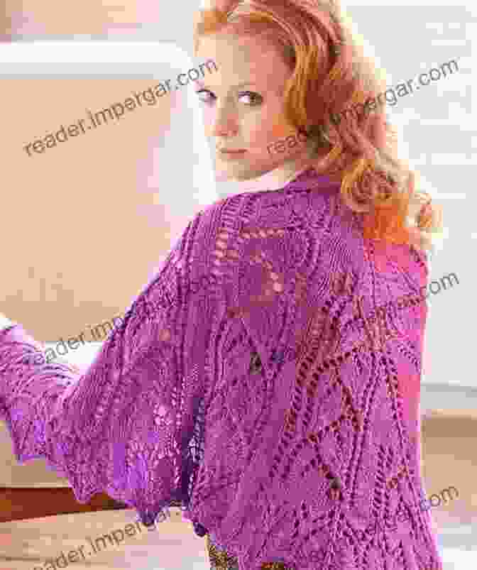 Cozy Knitted Shawl With Warm, Inviting Texture And Intricate Cablework Shrugs Shawls And Boleros Leisure Arts