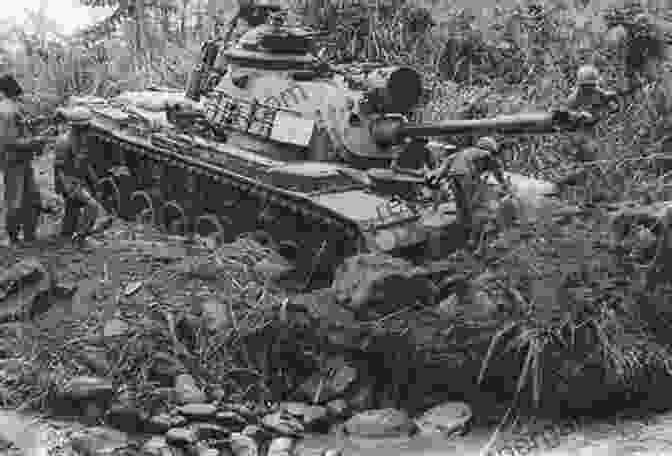 M48 Patton Tank Advancing Through A Vietnamese Jungle Marine Corps Tanks And Ontos In Vietnam: Three 1969 To 1970+