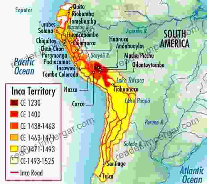 Map Of The Inca Empire At Its Peak The Conquest Of Peru