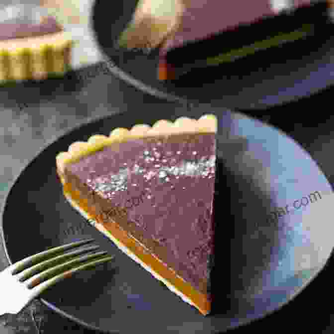 Salted Caramel Chocolate Tart With Flaky Pastry Crust British Dessert Cookbook: Classic British Dessert Recipes: Delicious Desserts Using New Flavors