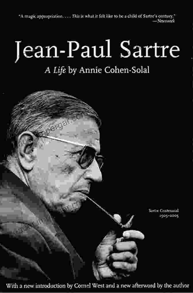 Simply Sartre Book Cover Featuring Jean Paul Sartre Smoking A Pipe Simply Sartre (Great Lives 23)